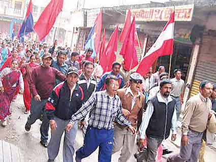 Dang Killing portest in Butwal