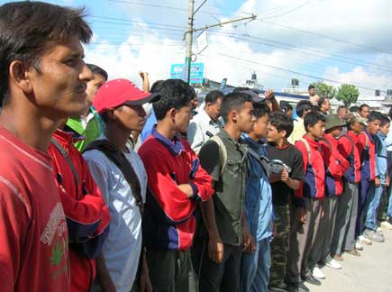 YCL in Kantipur protest
