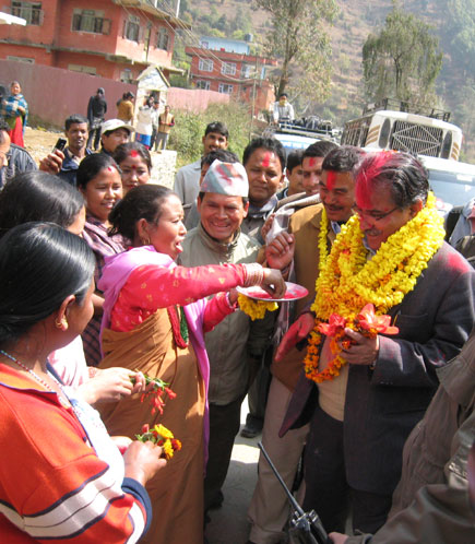 prachanda campaign trail nepal constituent assembly elections