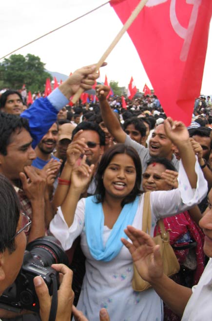 nepal celebrates democracy victory...meena koirala