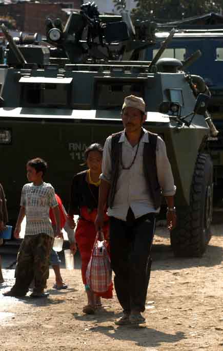 First day of three-week-long blocked called by the Maoists