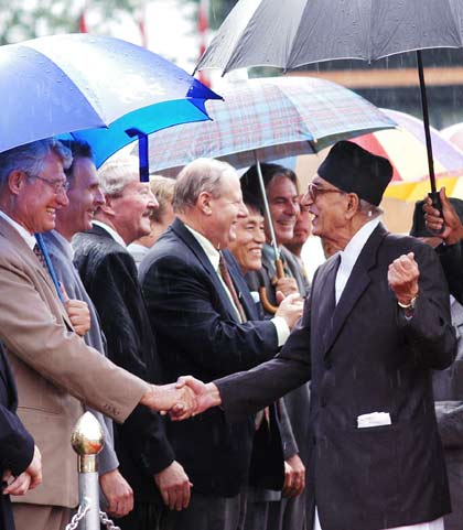Prime Minister Koirala at Kathmandu International Airport