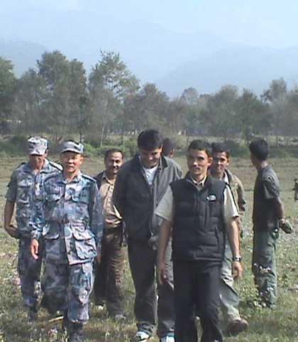 Maoist cantonment site inspection images