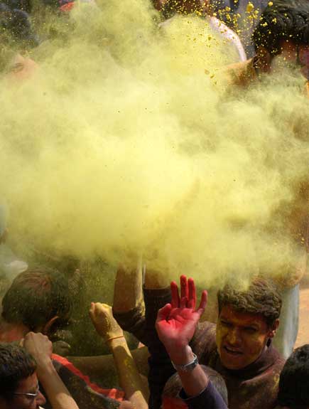 Celebrating Holi, the festival of Color