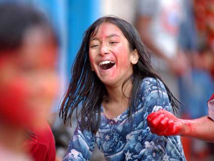 Celebrating Holi, the festival of Color