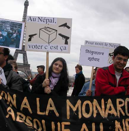 Paris Protests Prince Paras Europe Visit