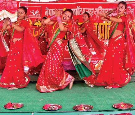 Teej Festival Dancing