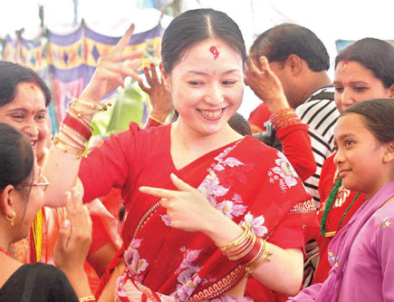 Teej Festival Dancing