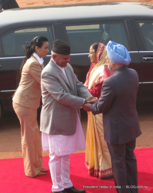 Nepal President visits India