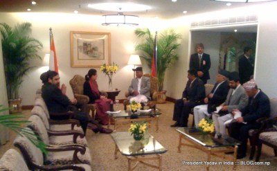 Nepal President visits India