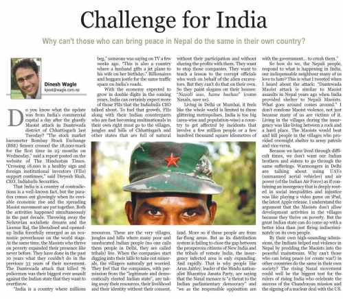 naxal war challenge for india