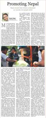 promoting nepal in india promoting nepal in india kathmandu post 8aug10