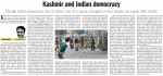 Kashmir and Indian Democracy Kathmandu Post