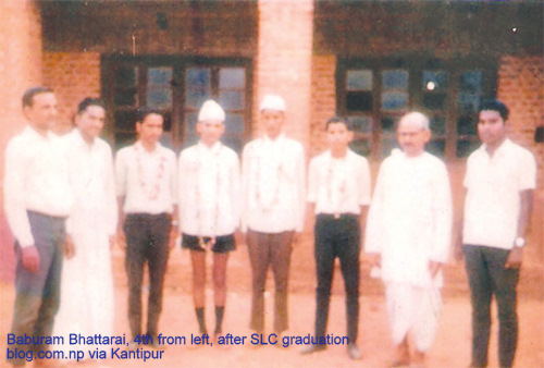 Baburam Bhattarai after Topping the SLC Board