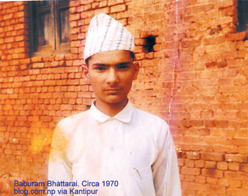 Baburam Bhattarai in 1970