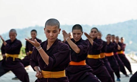 Buddhist Nuns Embrace the Power of Kung Fu