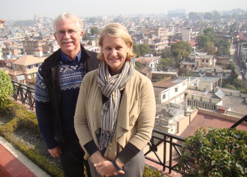 peace corps returns in nepal Andrea Wojnar-Diagne and former volunteer Steve Leclerq