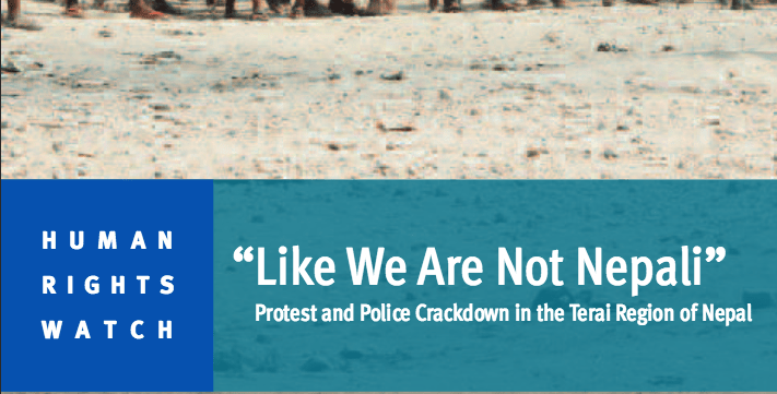 Biased Narrative of HRW Report on&nbsp;#Nepal